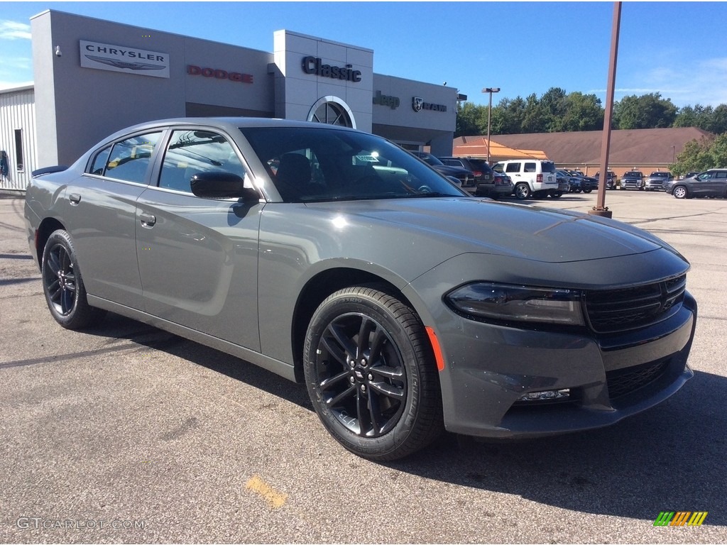 2019 Charger SXT AWD - Destroyer Gray / Black photo #1