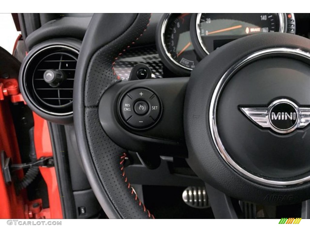 2017 Mini Hardtop Cooper S 4 Door Carbon Black Steering Wheel Photo #135405746