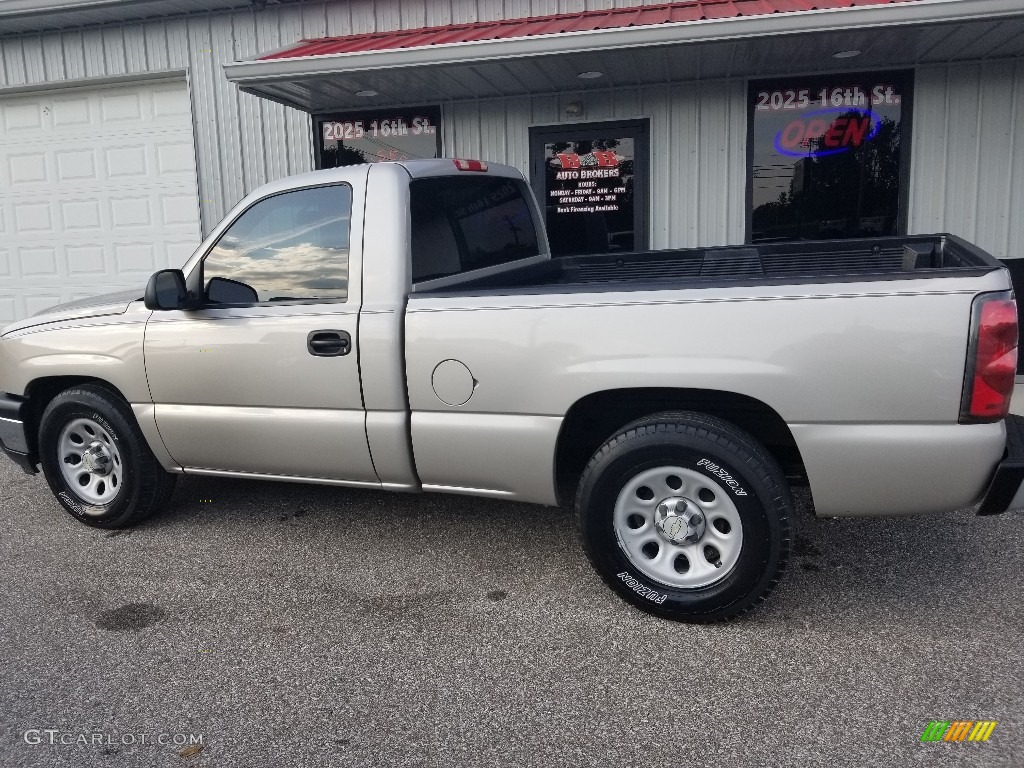 2007 Silverado 1500 Work Truck Regular Cab - Doeskin Tan / Dark Charcoal photo #3