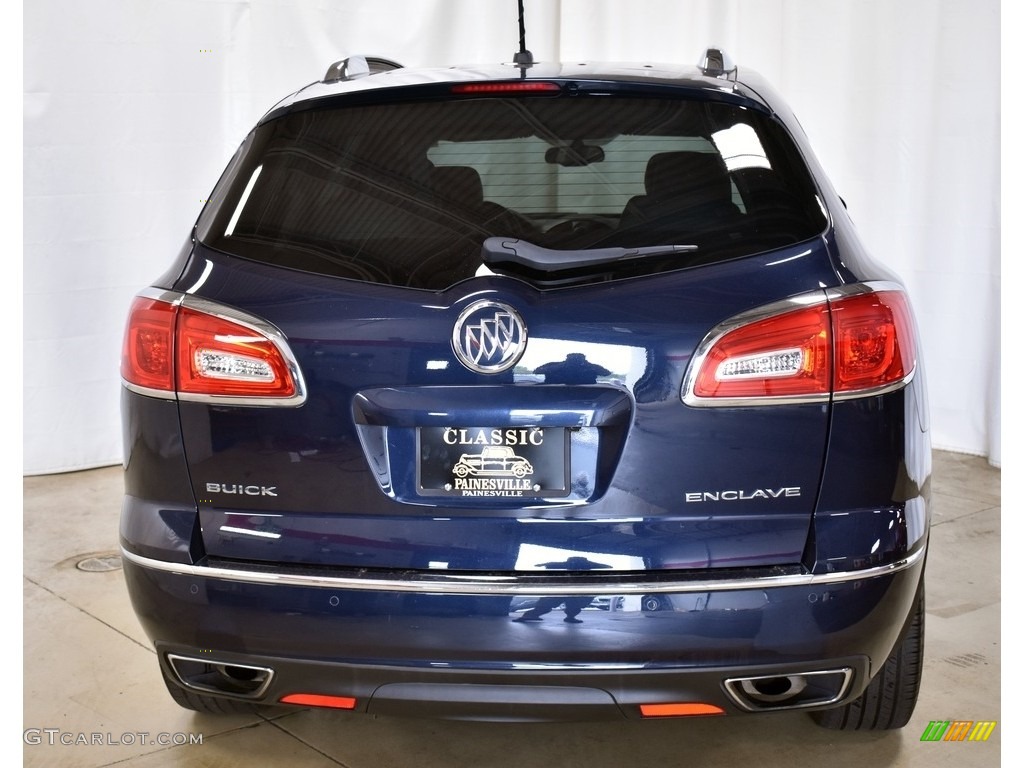 2015 Enclave Leather - Dark Sapphire Blue Metallic / Light Titanium/Dark Titanium photo #3