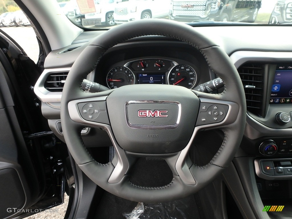 2020 GMC Acadia AT4 AWD Jet Black Steering Wheel Photo #135415418