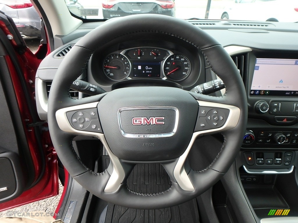2020 GMC Terrain Denali AWD Jet Black Steering Wheel Photo #135418487