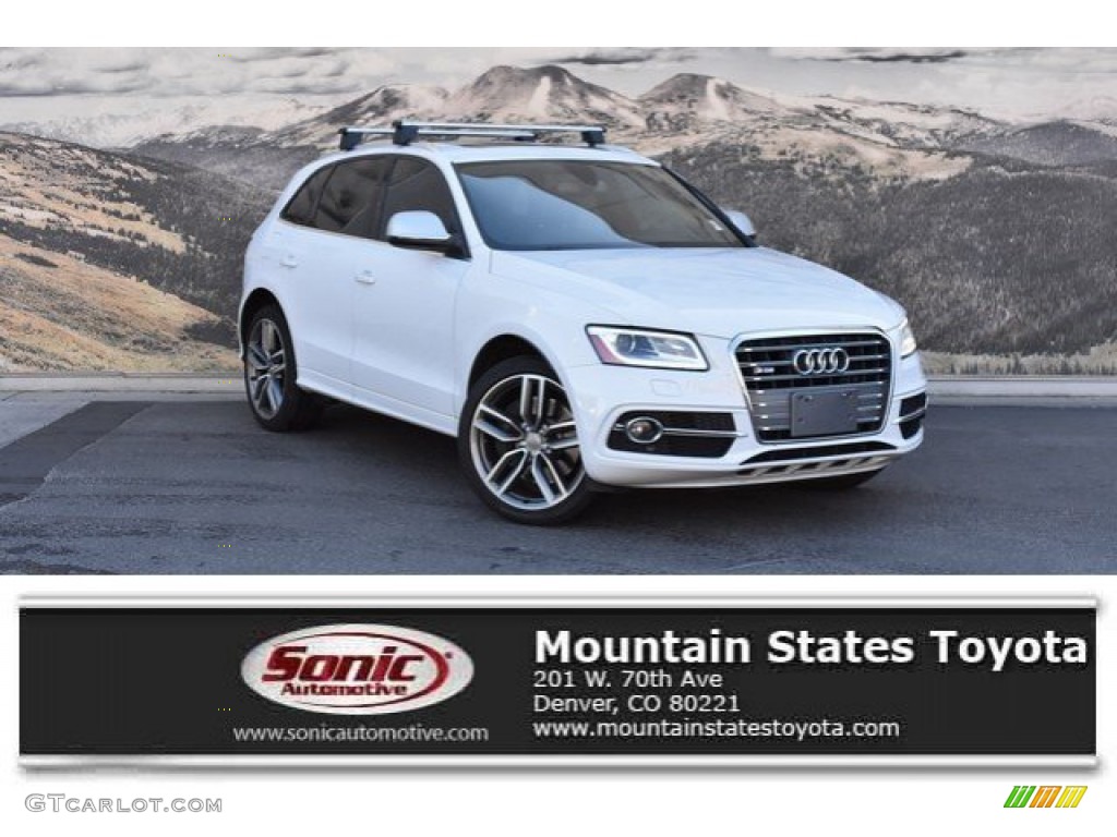 2014 SQ5 Premium plus 3.0 TFSI quattro - Glacier White Metallic / Black/Magma Red photo #1