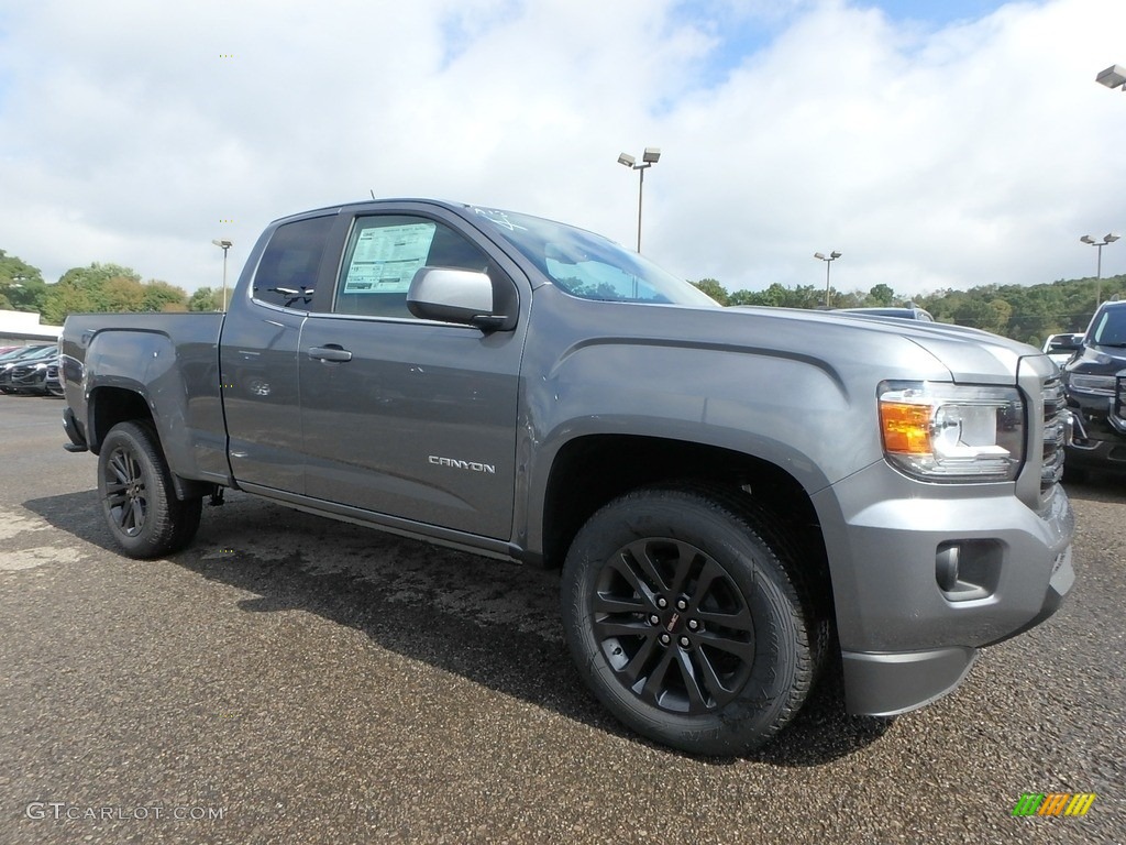 Satin Steel Metallic 2020 GMC Canyon SLE Extended Cab 4WD Exterior Photo #135421169