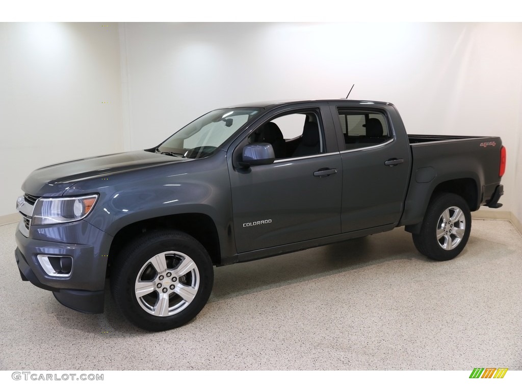 2017 Colorado LT Crew Cab 4x4 - Cyber Gray Metallic / Jet Black photo #3
