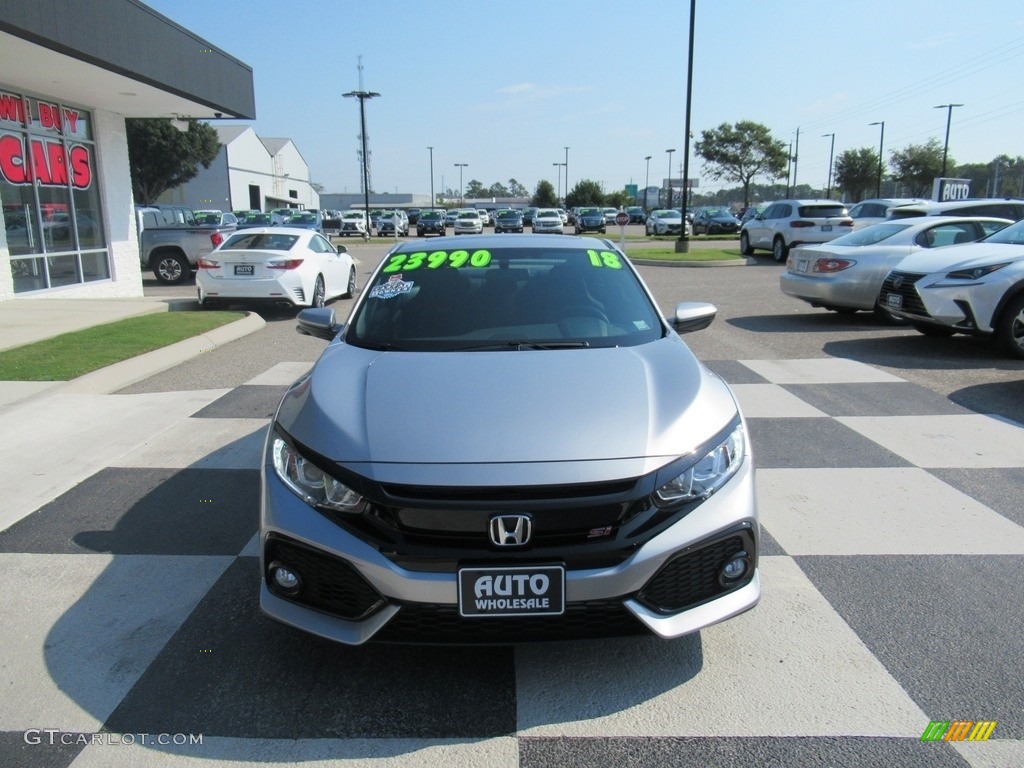 2018 Civic Si Coupe - Lunar Silver Metallic / Black photo #2