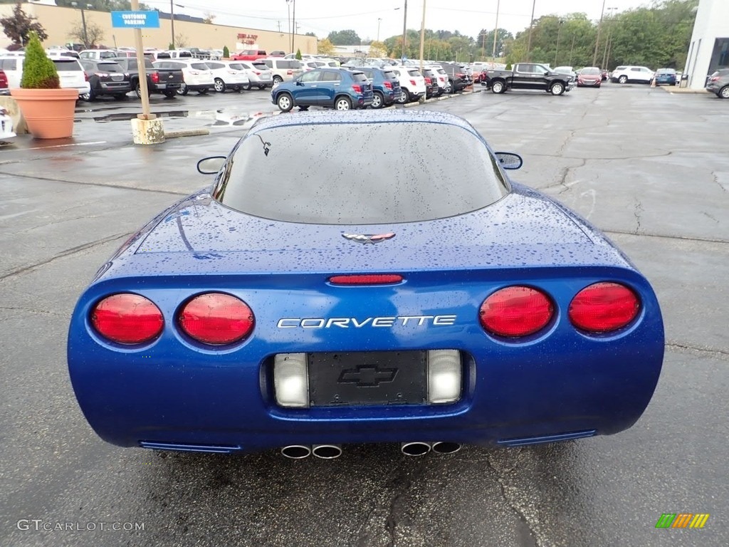 2002 Corvette Coupe - Electron Blue Metallic / Black photo #8