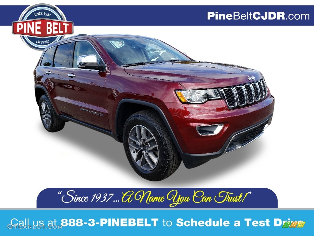 2020 Grand Cherokee Limited 4x4 - Velvet Red Pearl / Light Frost Beige/Black photo #1