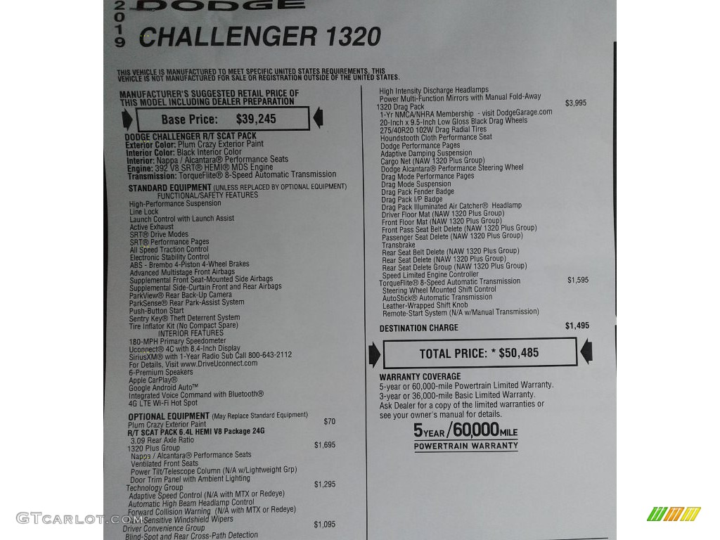 2019 Challenger 1320 - Plum Crazy Pearl / Black photo #33