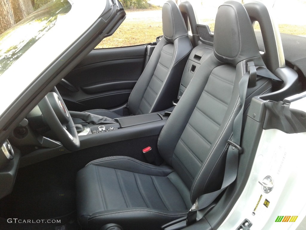 Nero (Black) Interior 2019 Fiat 124 Spider Lusso Roadster Photo #135426143