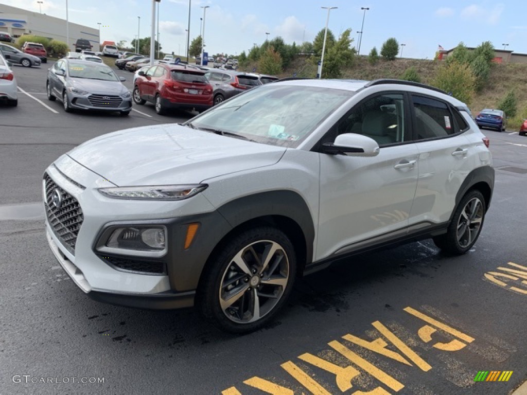 2020 Kona Ultimate AWD - Chalk White / Black photo #7