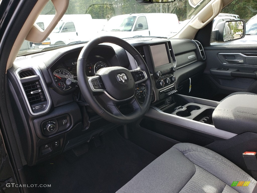 2020 1500 Big Horn Crew Cab 4x4 - Diamond Black Crystal Pearl / Black/Diesel Gray photo #7