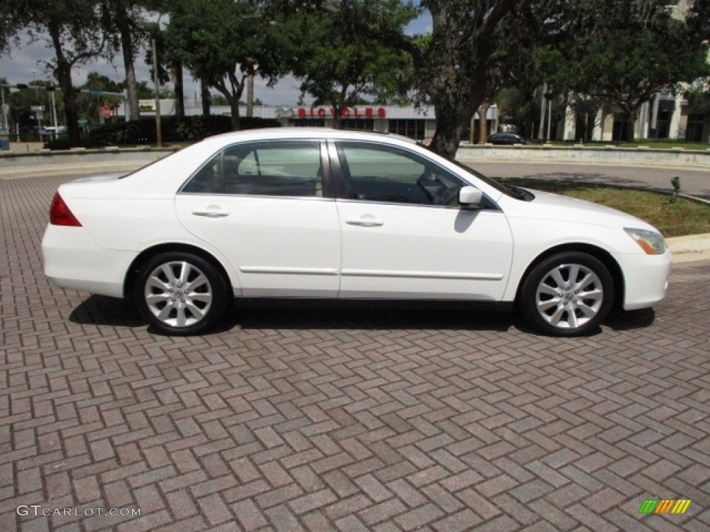 2007 Accord LX V6 Sedan - Taffeta White / Ivory photo #53