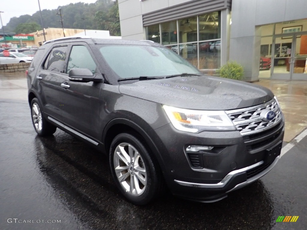 2018 Explorer Limited 4WD - Magnetic Metallic / Ebony Black photo #9