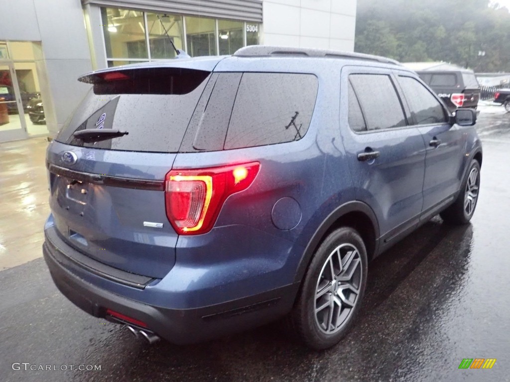 2018 Explorer Sport 4WD - Blue Metallic / Ebony Black photo #2