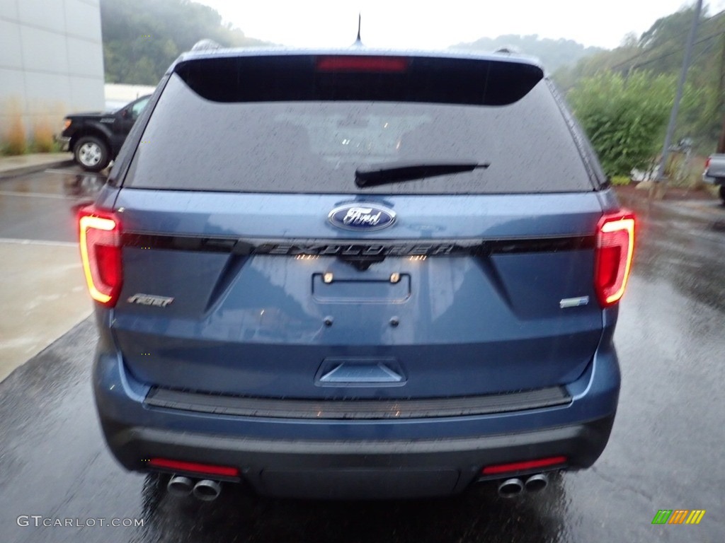 2018 Explorer Sport 4WD - Blue Metallic / Ebony Black photo #3