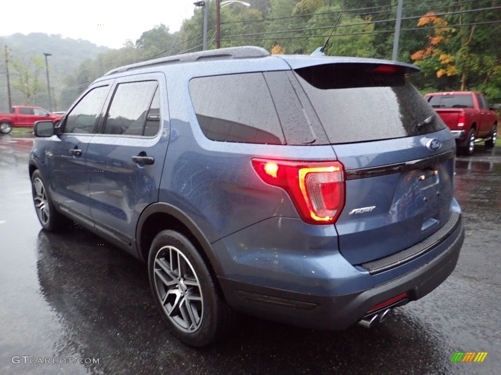 2018 Explorer Sport 4WD - Blue Metallic / Ebony Black photo #5