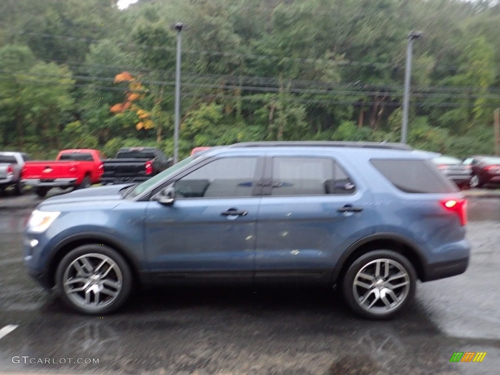 2018 Explorer Sport 4WD - Blue Metallic / Ebony Black photo #6