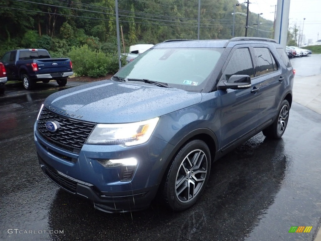 2018 Explorer Sport 4WD - Blue Metallic / Ebony Black photo #7