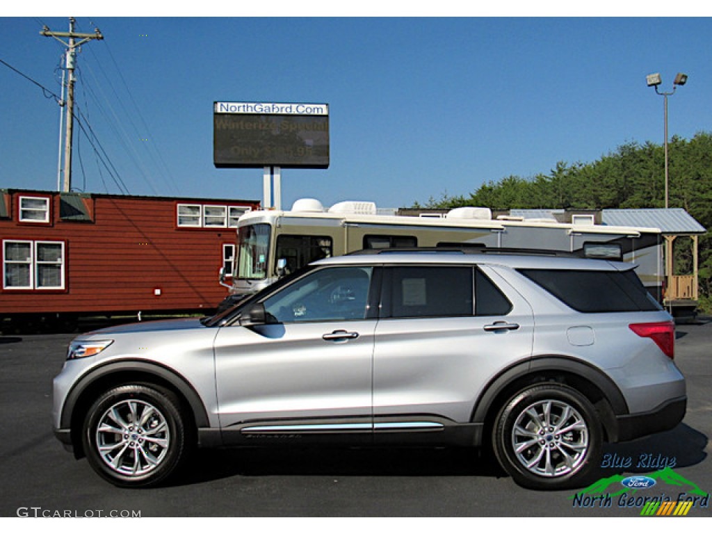 2020 Explorer XLT 4WD - Iconic Silver Metallic / Ebony photo #2