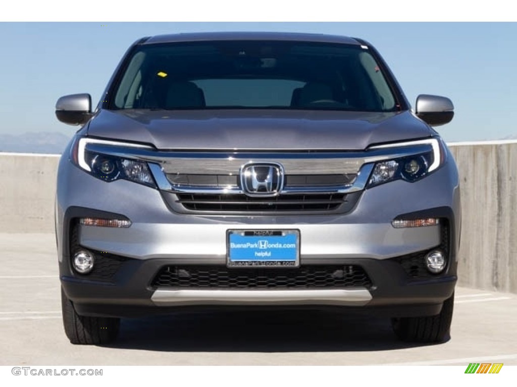 2019 Pilot EX-L - Lunar Silver Metallic / Gray photo #3