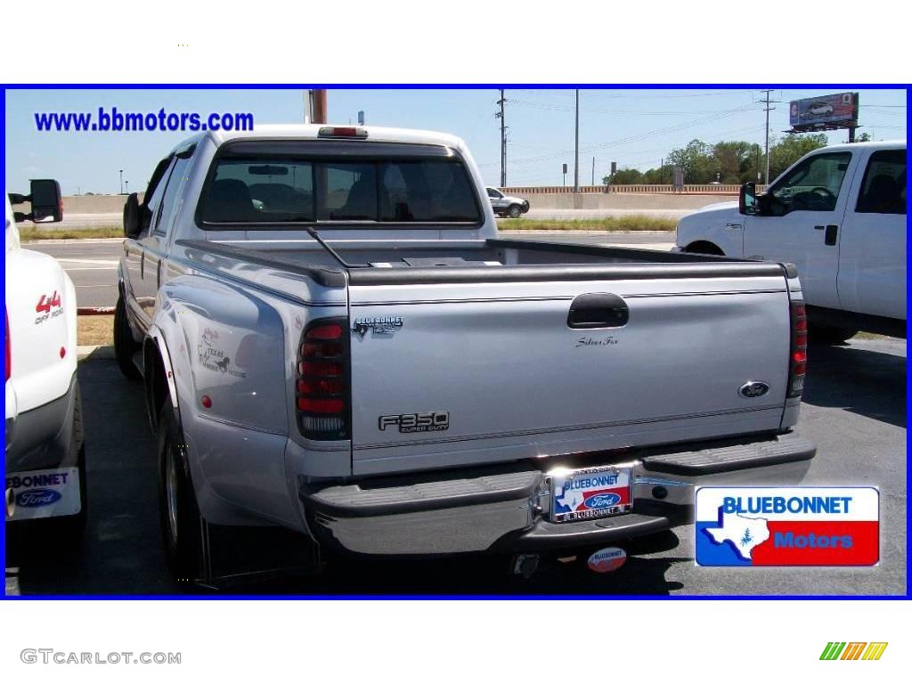 2002 F350 Super Duty XLT Crew Cab Dually - Silver Metallic / Medium Flint photo #12