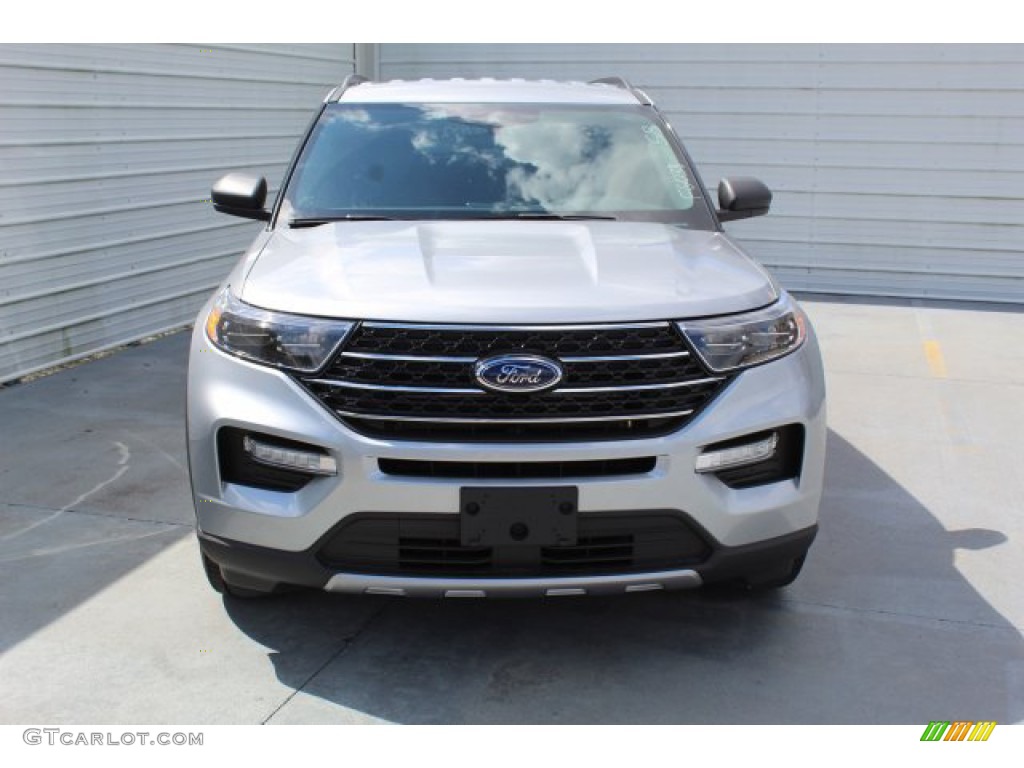 2020 Explorer XLT - Iconic Silver Metallic / Ebony photo #3