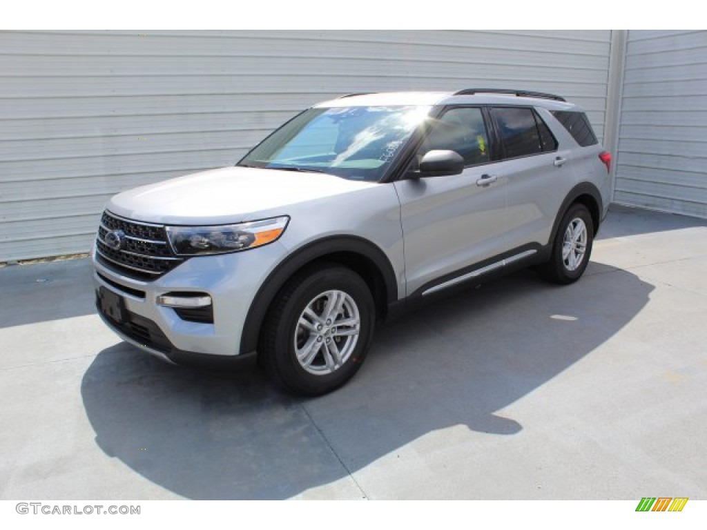 2020 Explorer XLT - Iconic Silver Metallic / Ebony photo #4