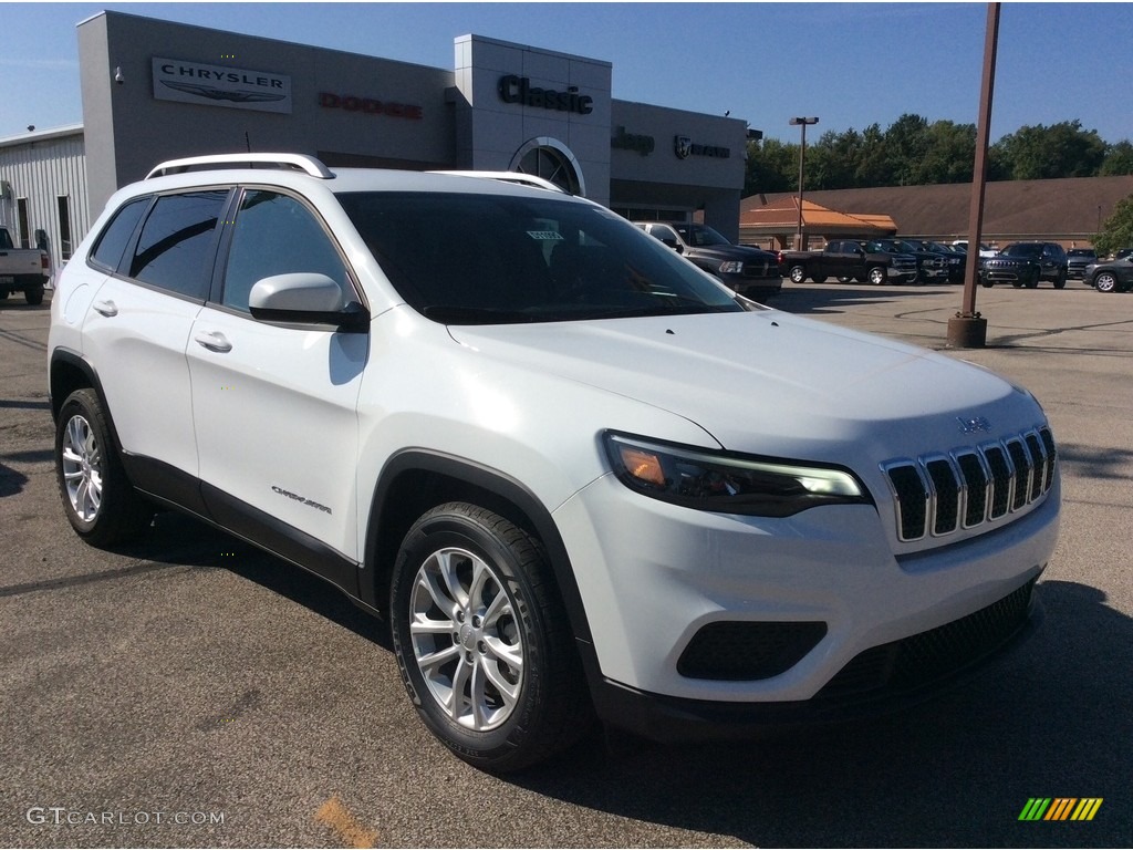 2020 Cherokee Latitude - Bright White / Black photo #1