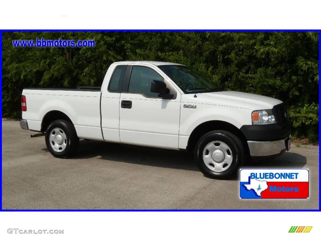 2006 F150 XL Regular Cab - Oxford White / Medium/Dark Flint photo #5
