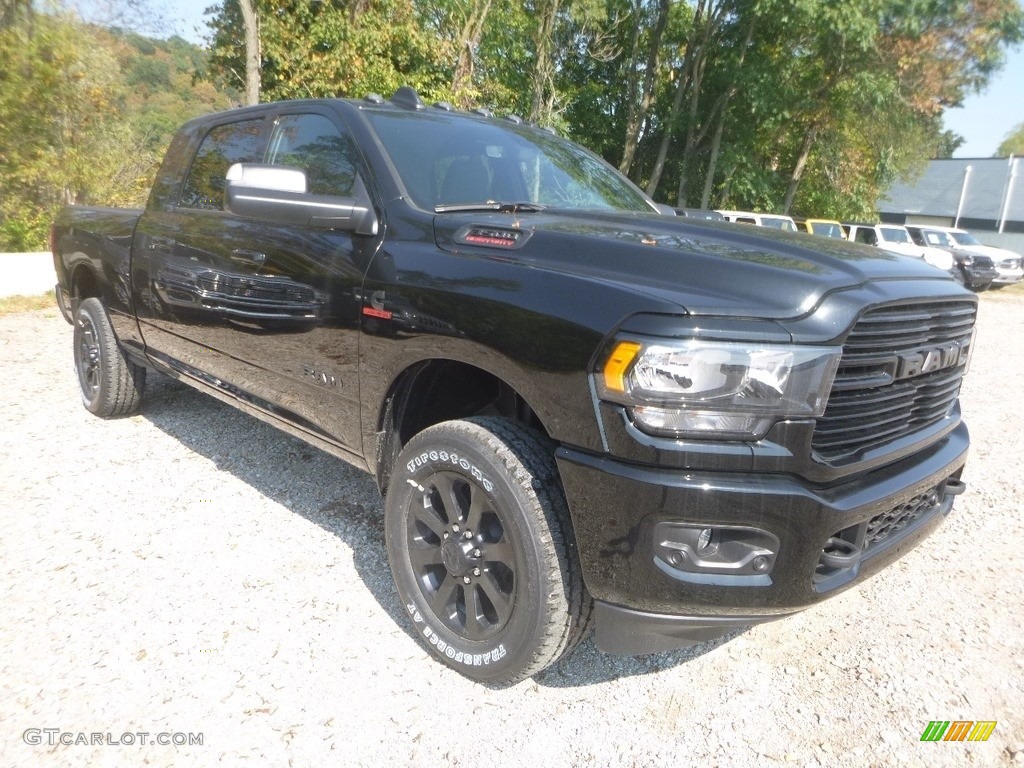 Black 2019 Ram 3500 Big Horn Mega Cab 4x4 Exterior Photo #135439816