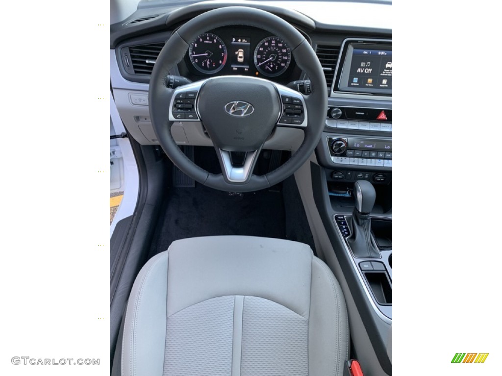 2019 Sonata SEL - Quartz White Pearl / Gray photo #14