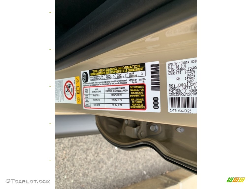 2020 Tacoma TRD Off Road Double Cab 4x4 - Quicksand / Black photo #12