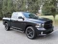 2017 Brilliant Black Crystal Pearl Ram 1500 Express Quad Cab 4x4  photo #4