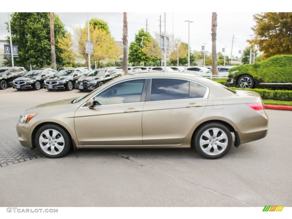 2009 Accord EX-L Sedan - Bold Beige Metallic / Ivory photo #4