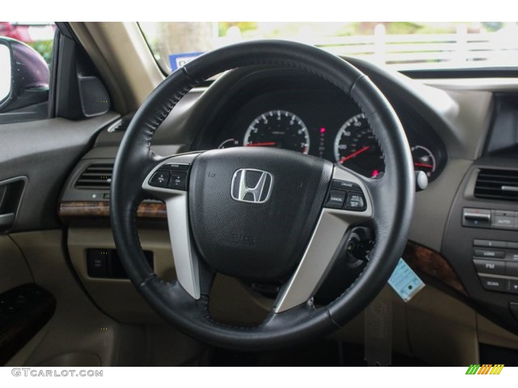2009 Accord EX-L Sedan - Bold Beige Metallic / Ivory photo #28