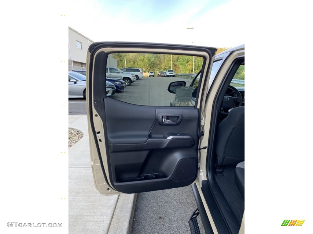 2020 Toyota Tacoma TRD Off Road Double Cab 4x4 TRD Cement/Black Door Panel Photo #135443143