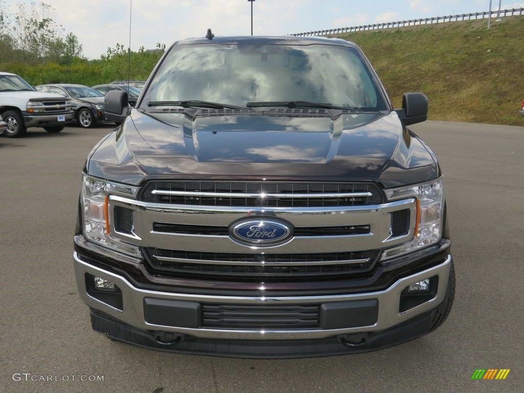 2019 F150 XLT SuperCrew 4x4 - Magma Red / Earth Gray photo #4