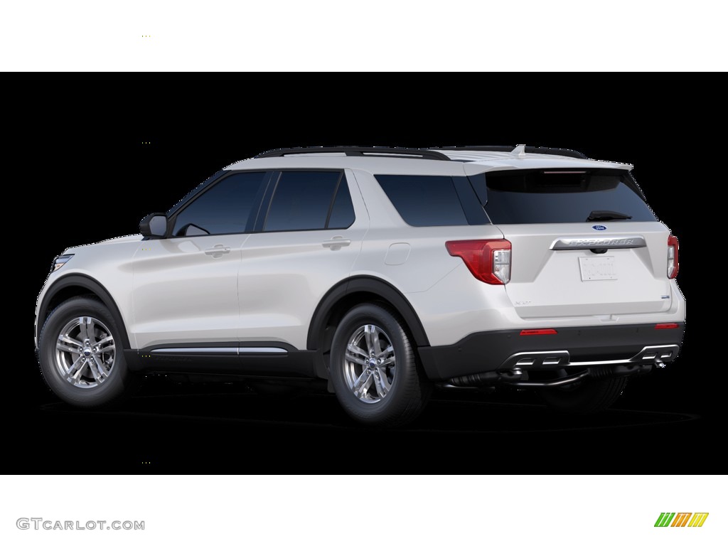 2020 Explorer XLT 4WD - Oxford White / Sandstone photo #2