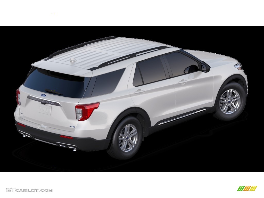 2020 Explorer XLT 4WD - Oxford White / Sandstone photo #3