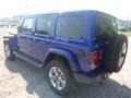 2020 Ocean Blue Metallic Jeep Wrangler Unlimited Sahara 4x4  photo #3