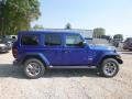 2020 Ocean Blue Metallic Jeep Wrangler Unlimited Sahara 4x4  photo #6