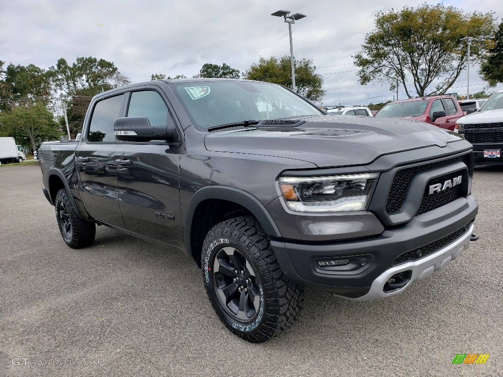 2020 1500 Rebel Crew Cab 4x4 - Granite Crystal Metallic / Red/Black photo #1