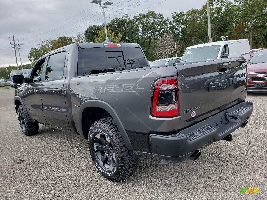 2020 1500 Rebel Crew Cab 4x4 - Granite Crystal Metallic / Red/Black photo #4