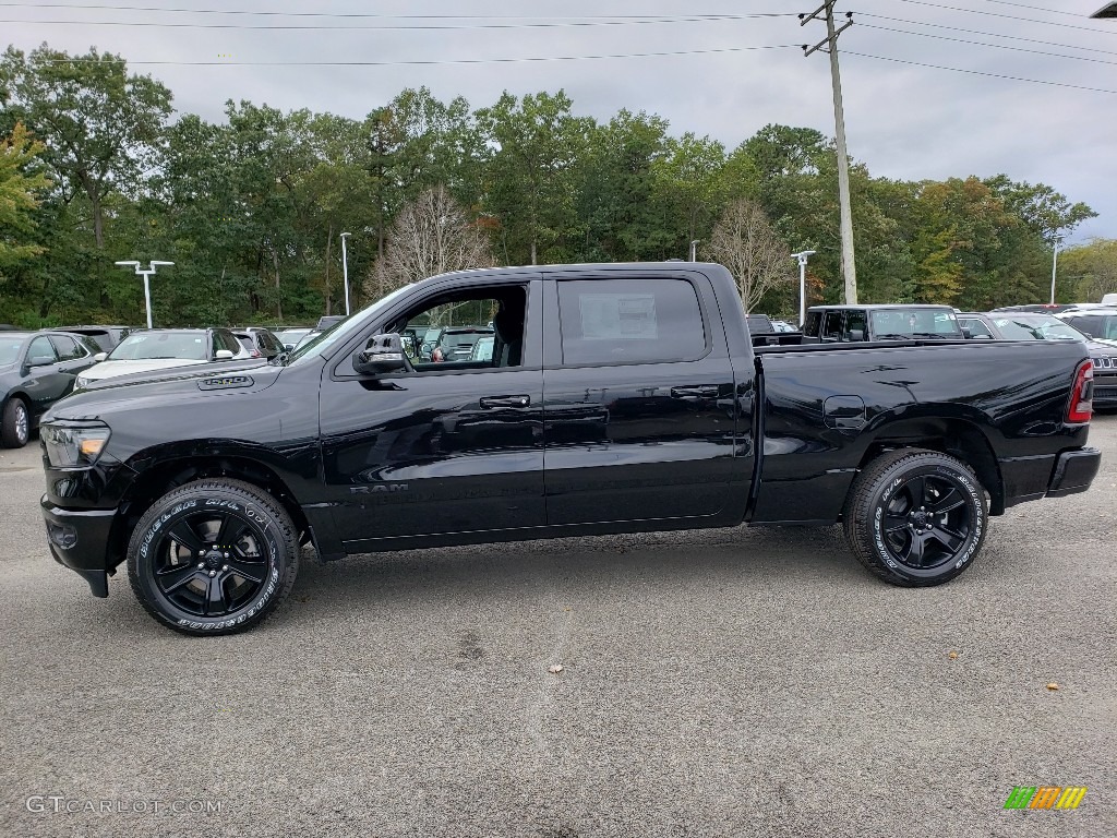 Diamond Black Crystal Pearl 2020 Ram 1500 Big Horn Night Edition Crew Cab 4x4 Exterior Photo #135444913