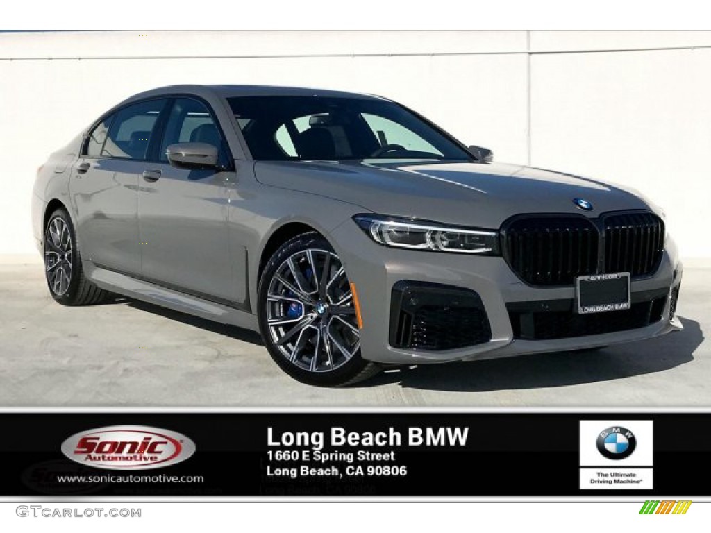 2020 7 Series 740i Sedan - Bernina Grey Amber Effect / Black photo #1