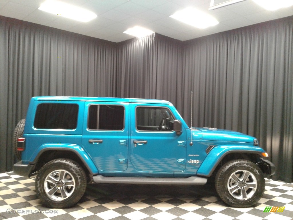 2020 Wrangler Unlimited Sahara 4x4 - Bikini Pearl / Black photo #5