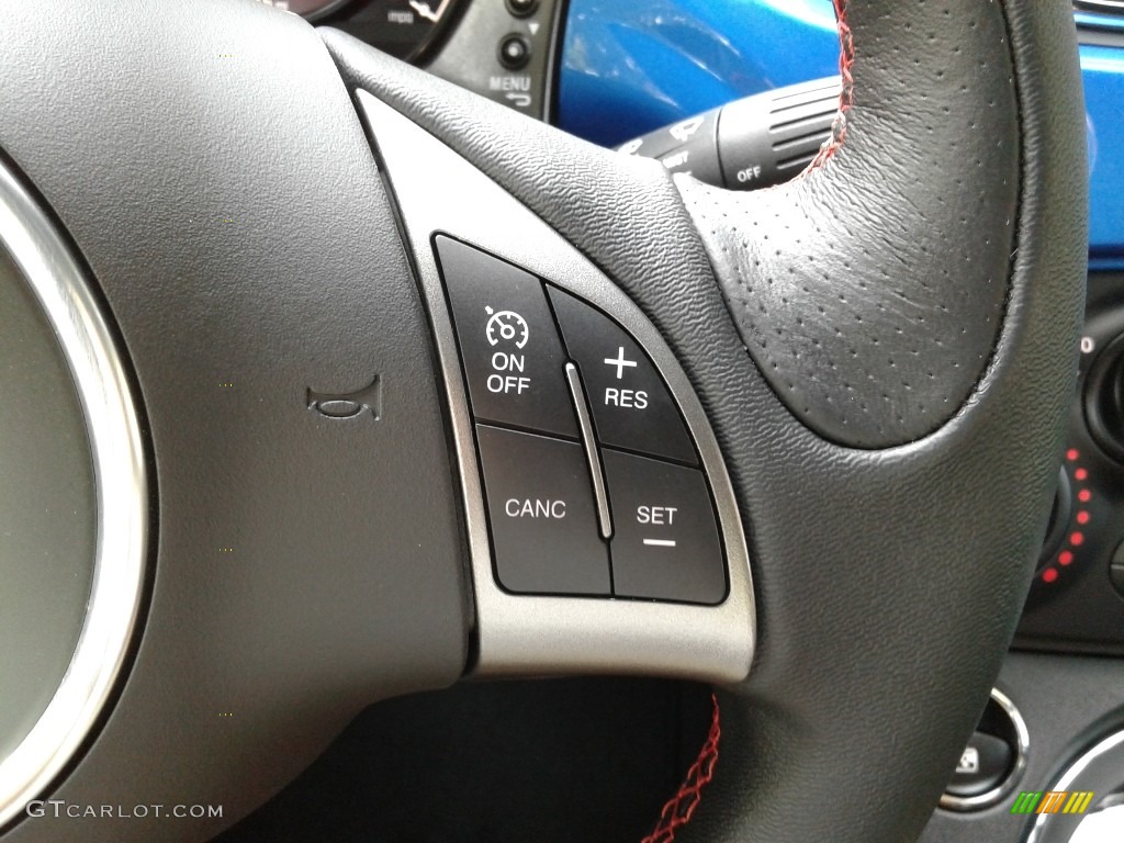 2019 Fiat 500 Abarth Nero (Black) Steering Wheel Photo #135446500