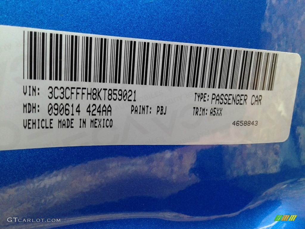 2019 500 Color Code PBJ for Laser Blue Metallic Photo #135446677