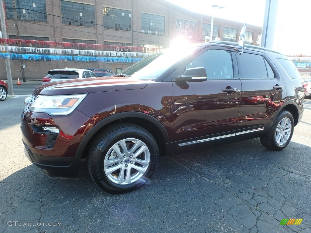 2019 Explorer XLT 4WD - Burgundy Velvet / Medium Black photo #7